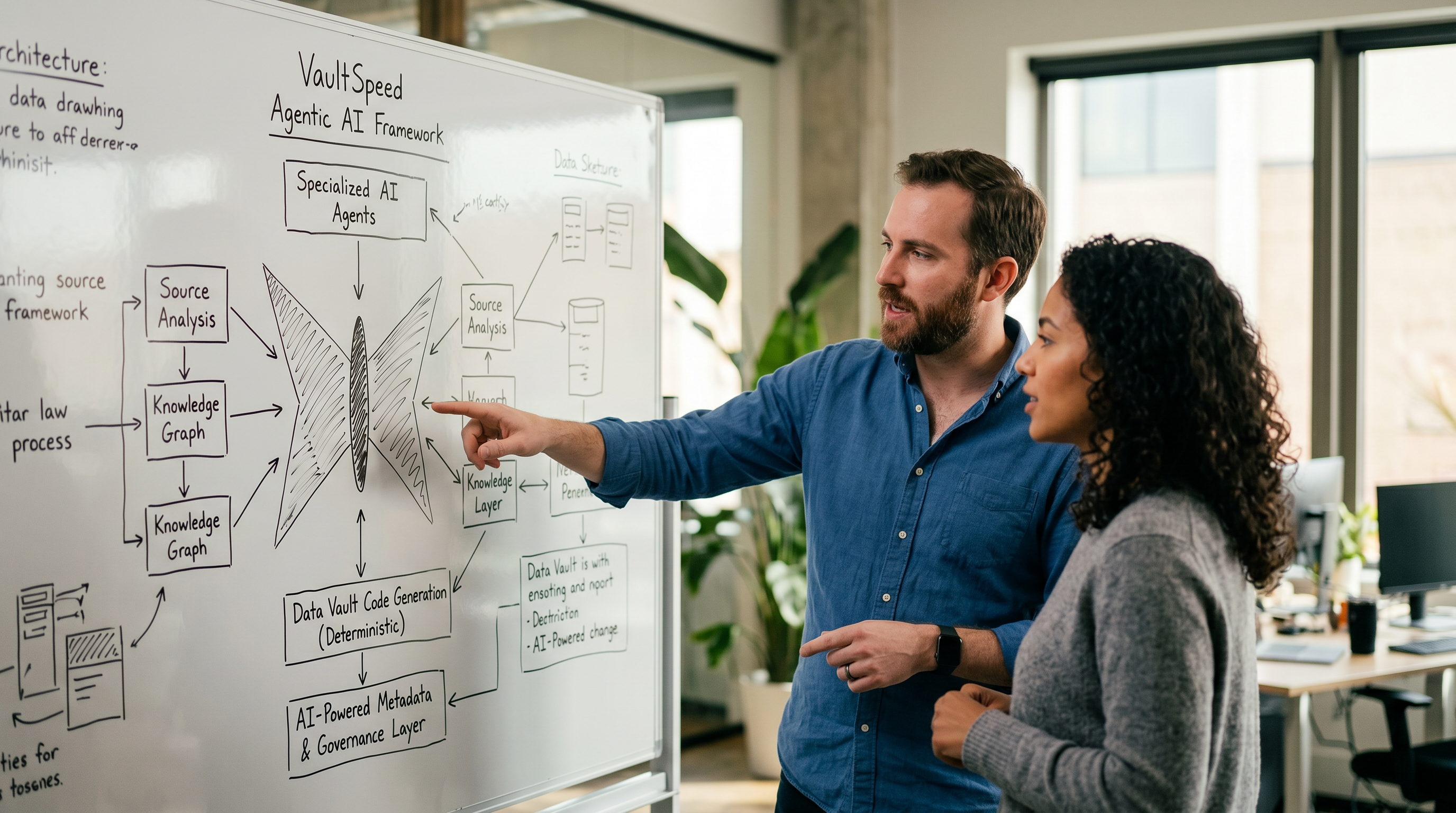 Data team at work