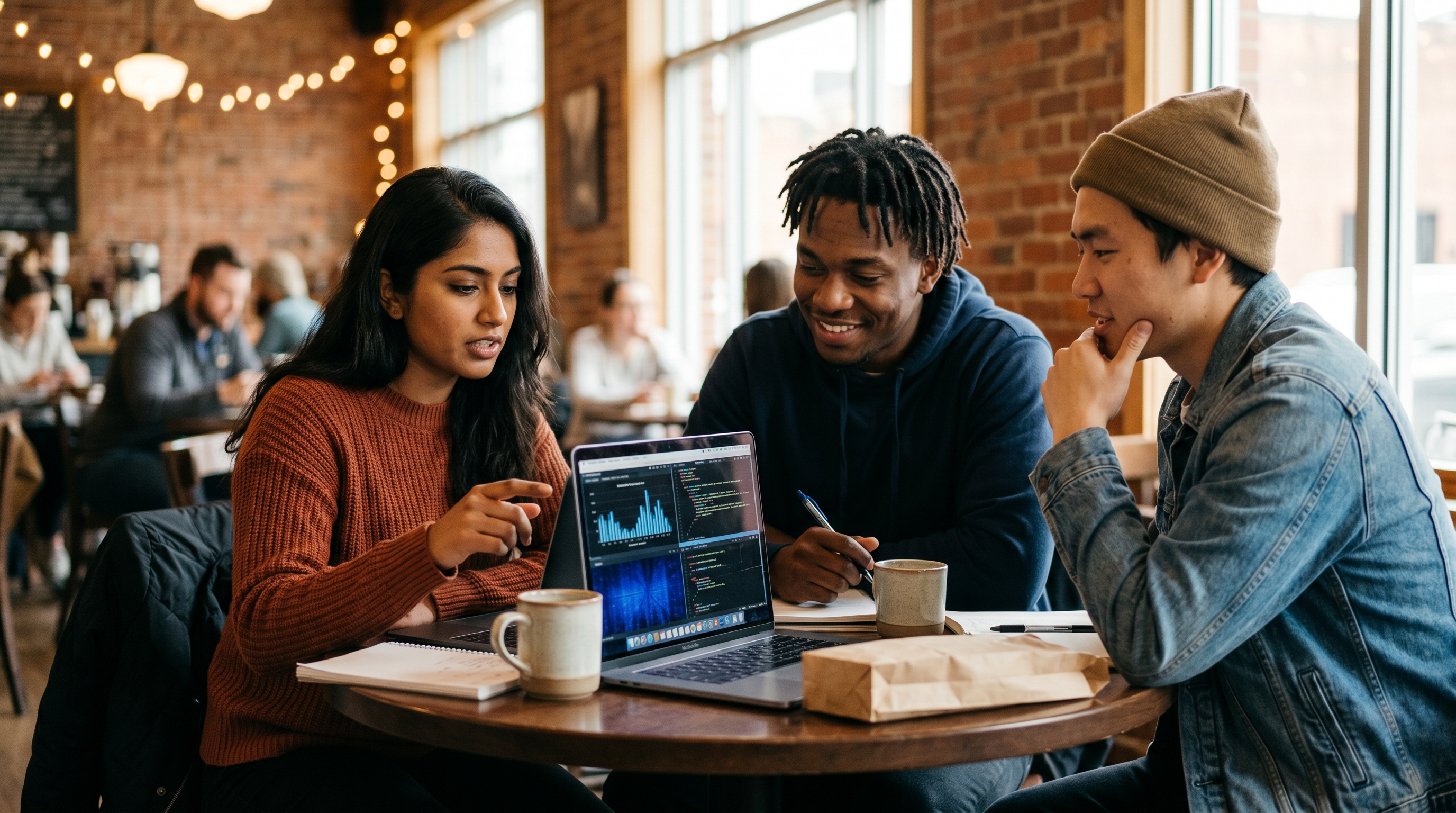 Data team at work