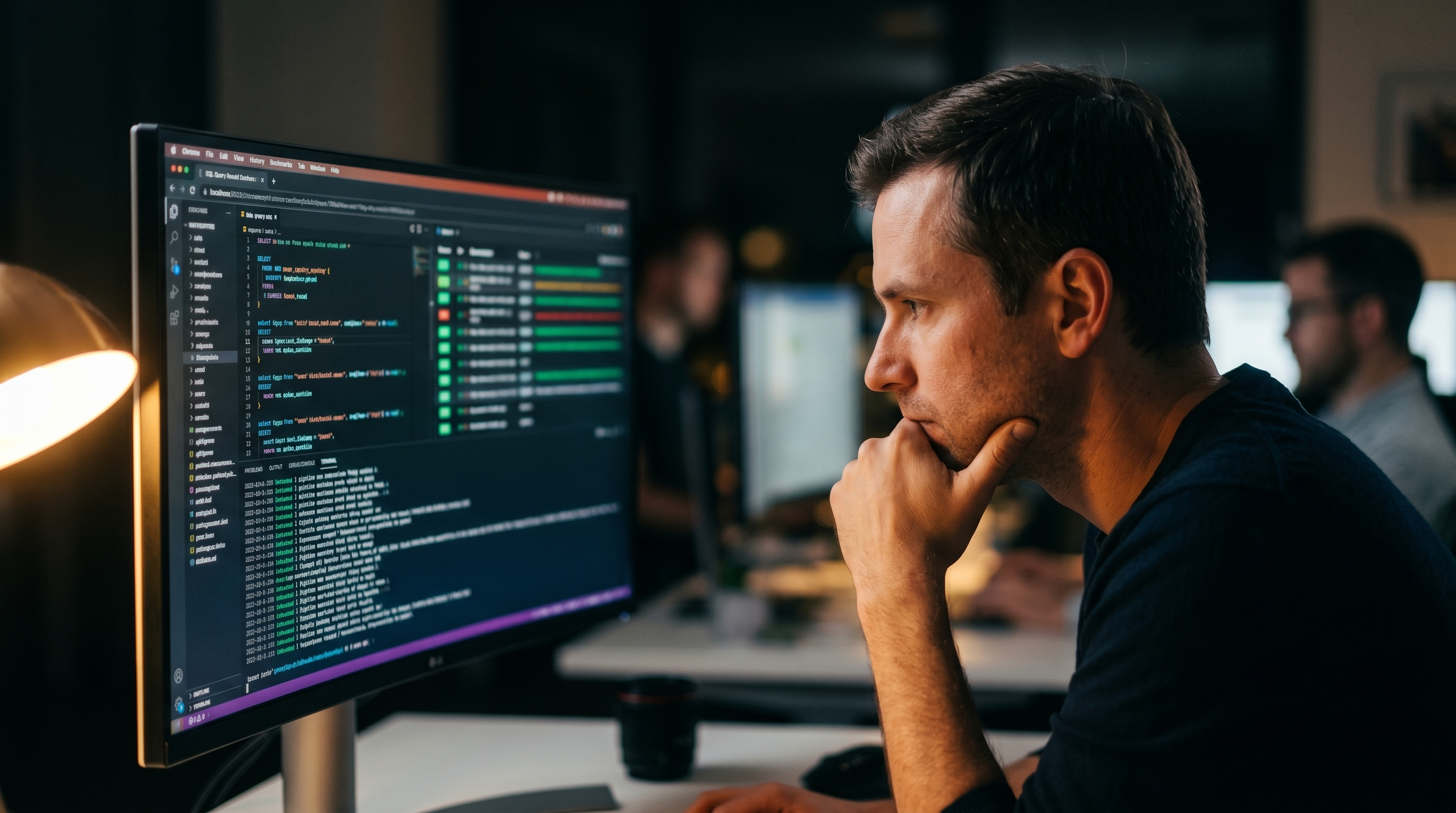 Data team at work