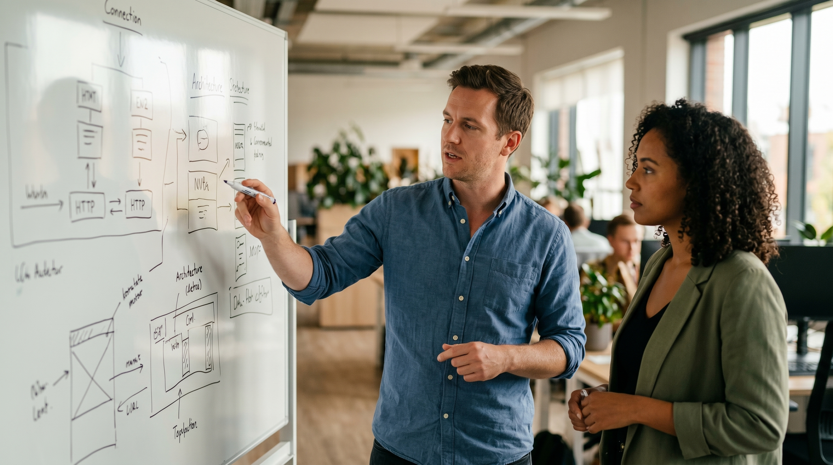 Data team at work
